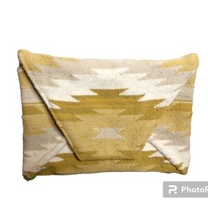 Aztec Southwestern Wool Flap Clutch